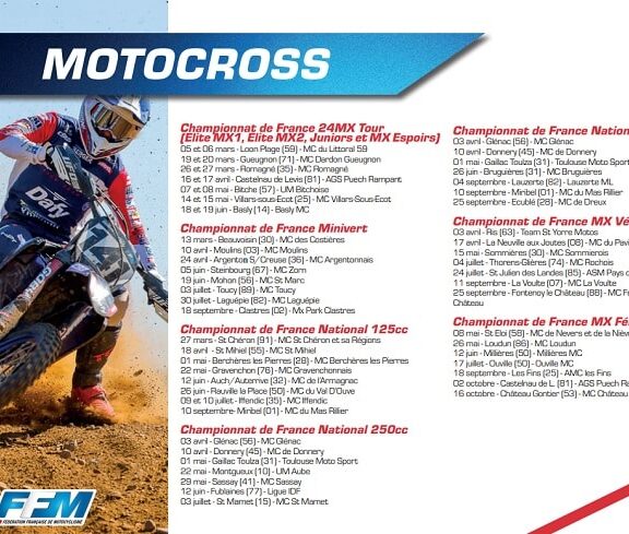 calendriers ffm 2022