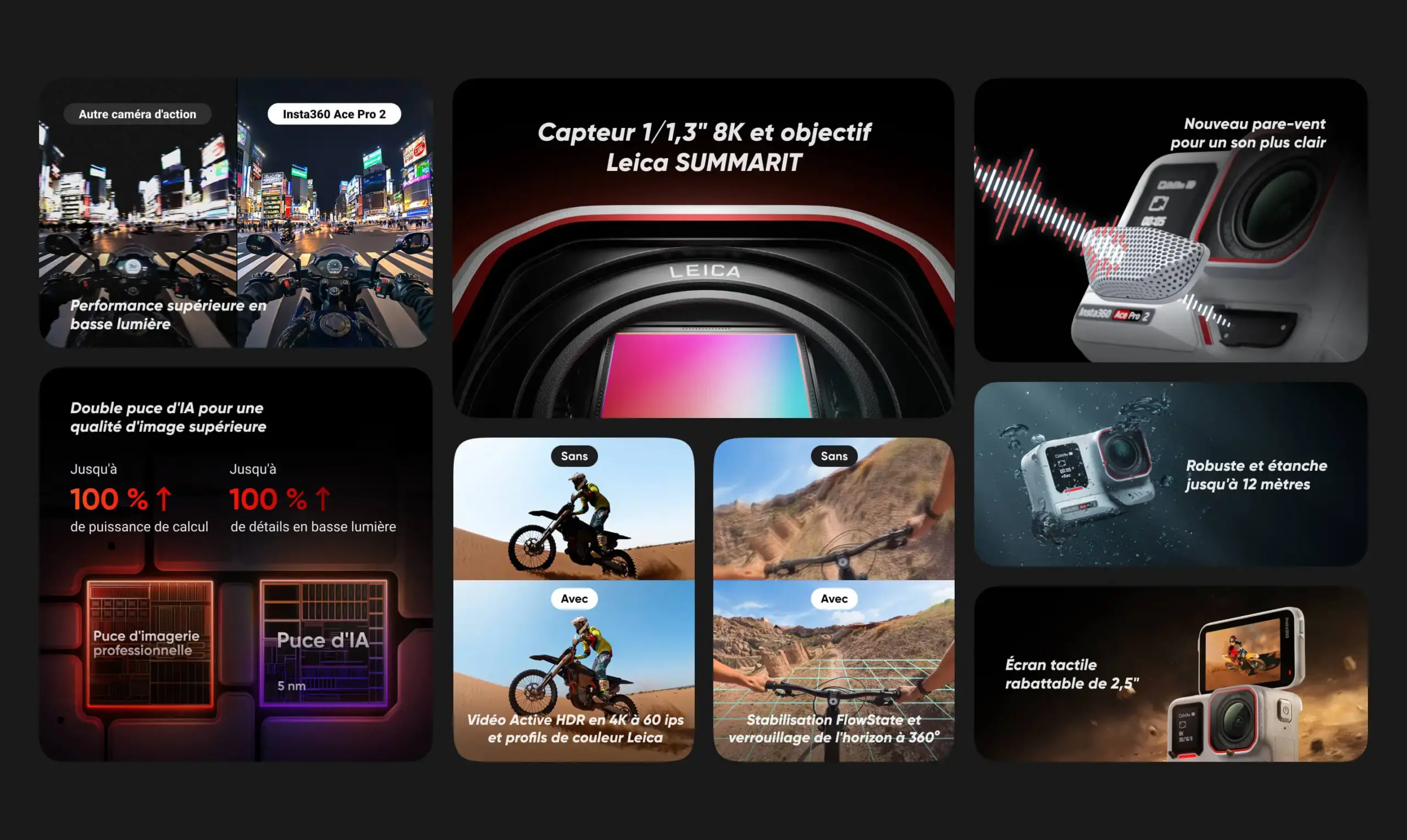 Insta360 Ace Pro 2 - plaquette